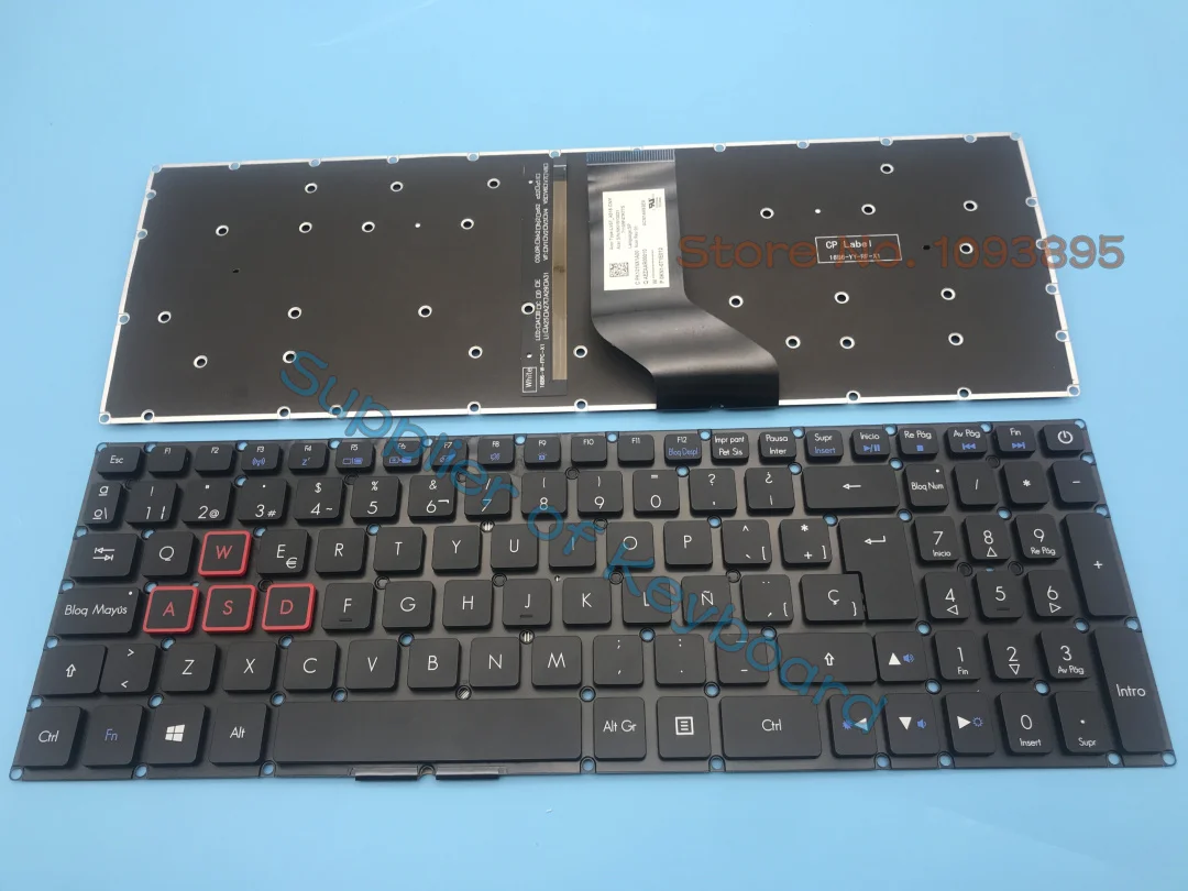 

NEW For Acer Aspire VX 15 VX5-591 VX5-591G VX5-793 VN7-593G VN7-793G VX5-591G-52WN English/Latin Spanish Keyboard Backlit