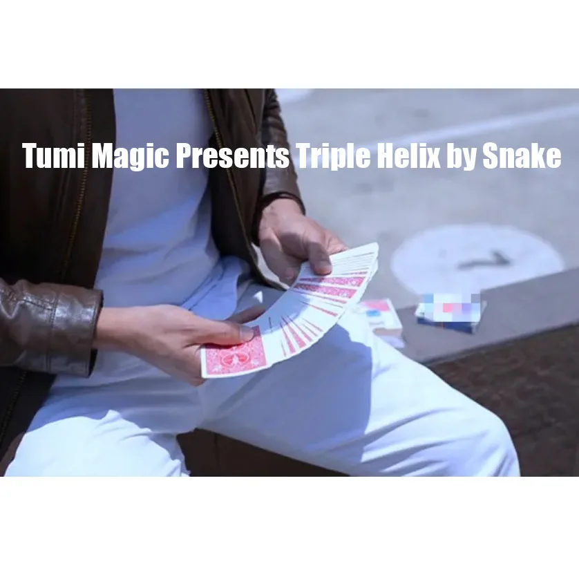 Tumi Magic представляет: Triple Helix от Snake Gimmicks – карты для фокусов и трюков, реквизит для выступлений крупным планом, уличная магия, забавные реквизиты.