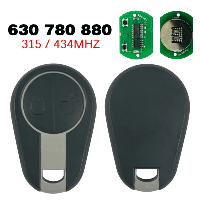 

CN050017 Aftermarket 2 Button Remote Fob 21392420 315Mhz 434Mhz 630 780 880 For Volvo Truck Evro 5 Euro 5 VNL VNM FM FH VN FL