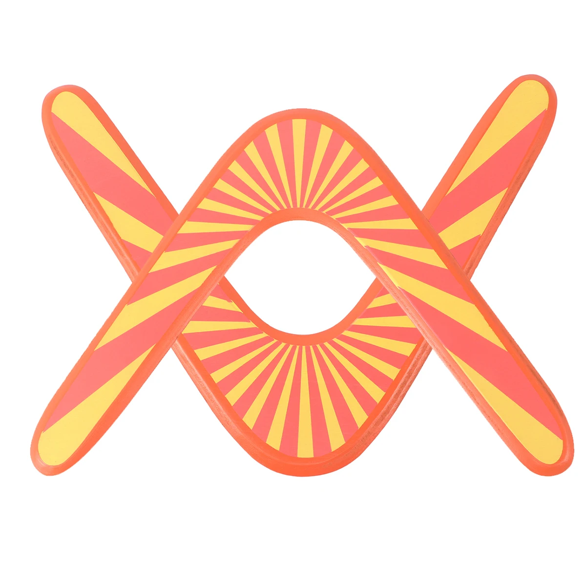 2 Pcs 부메랑 장난감 야외 장비 스포츠 전술 대나무 어린이