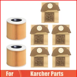 Hepa Filters Stofzakken Voor Karcher Wd2.250 Wd2250 A2004 A2054 Mv2 Wd2 Stofzuiger Reserveonderdelen Tassen Vervangende Accessoires