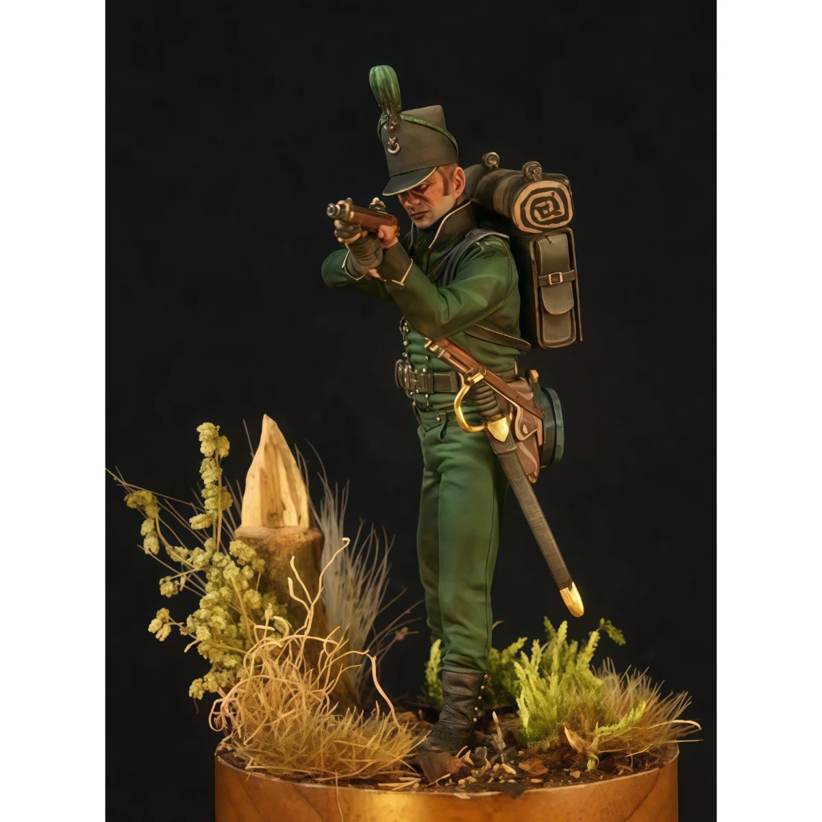 

54mm resin unpainted model kit, military theme, British Light Infantry Rifleman unassembled and unpainted GK