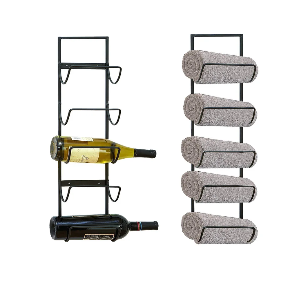 

Simple wall-mounted wine rack, hanging wine rack cabinet, modern wall-mounted art bottle display rack