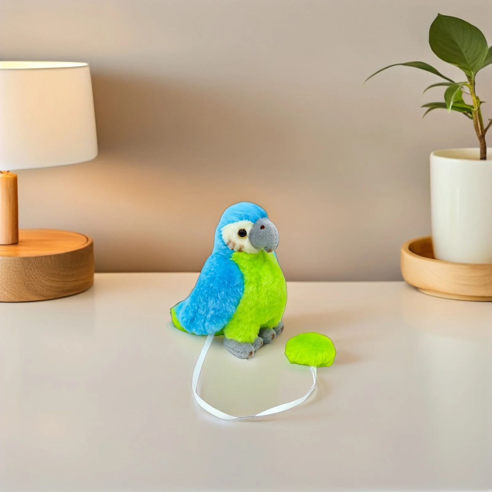 

Realistic Blue Parrot Shoulder Accessory - Macaw Costume Prop for Pirate Themed Events Halloween Stuffed Parrot on Shoulder