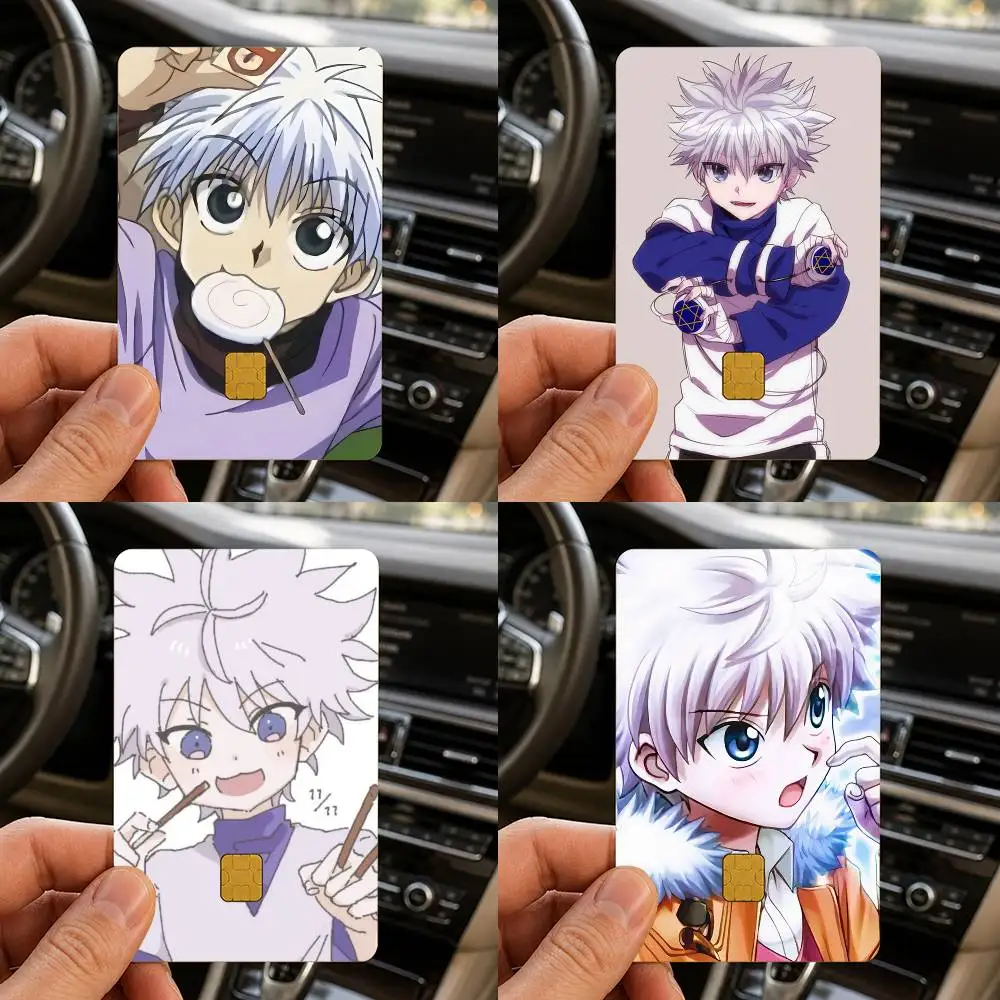 Killua Zoldyck HD Waterproof Card Skins Protective Stickers for Credit Bank Game Cards
