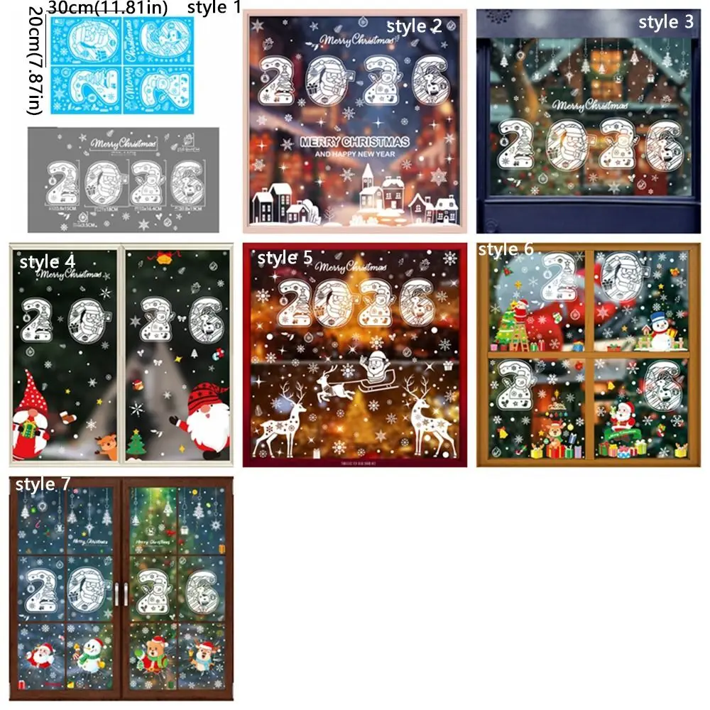 Рисунок 6 - Рождественская наклейка на окно Санта-Клауса