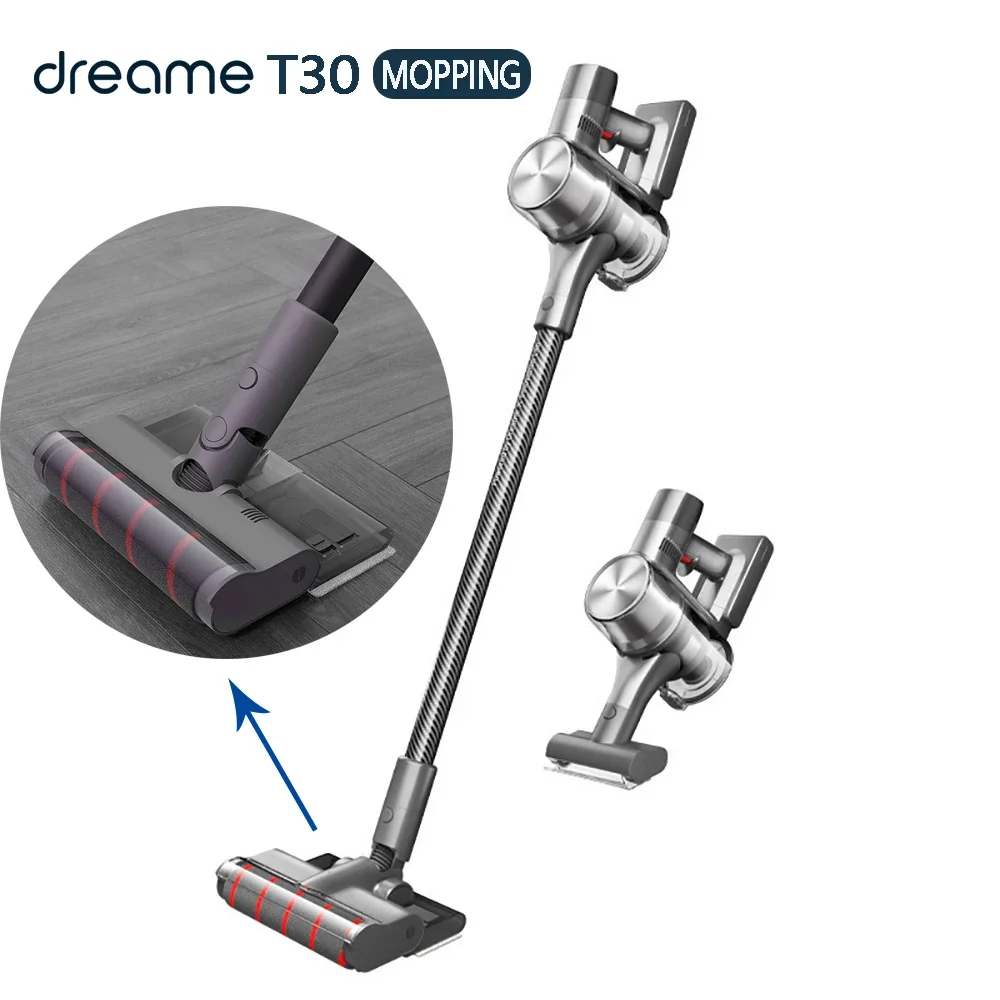 New Dreame Vacuum Cleaner T30 Lasts for 90 Minutes Household Suction and Drag Integrated Efficient Removal of Mites 100-240V