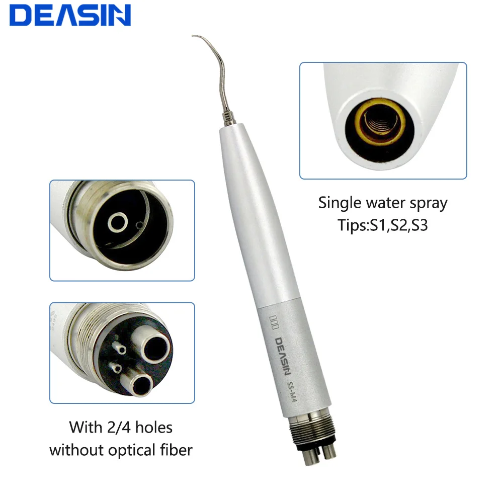 Dentist Ultrasonic Cleaning Dental Air Scaler Handpiece Oral Tool Whitening For KAVO/NSK M4/B2 coupler Series With 3 Scaling Tip