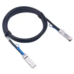 Cable DAC de 100G QSFP28-100GBASE-CR4 QSFP28 a QSFP28, Cable Twinax de cobre de fijación directa pasiva para Cisco QSFP-100G-CU2M, 2 metros