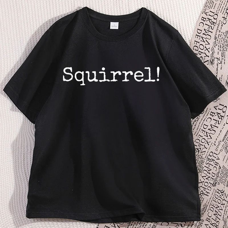 

Squirrel ADHD T-Shirt Men Women Funny Mental Health Design T Shirt Loose High Quality Cotton Short Sleeve Men's Clothes Tops