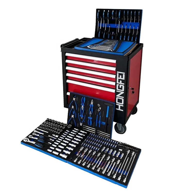 232 Pcs Tool Set 30 Inch Garage Equipment And Tools Workshop Tools Hardware Industrial Socket Wrench Set