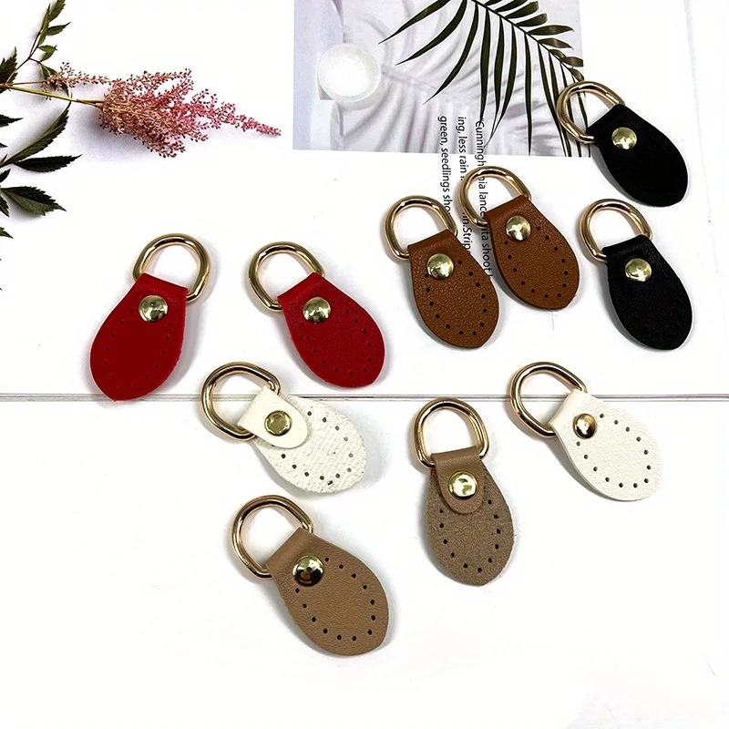 5 Pair Multi-color DIY Luggage Accessories Leather Hand-stitched Buckle Pair Strap Accessories Buckle