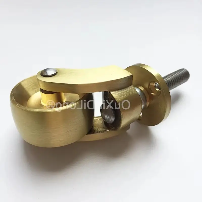

Retro 4PCS 1.25'' Solid Brass Furniture Casters Wheels Table Chair Sofa Couch Cabinet Feet Castors 360° Swivel Furniture Rollers