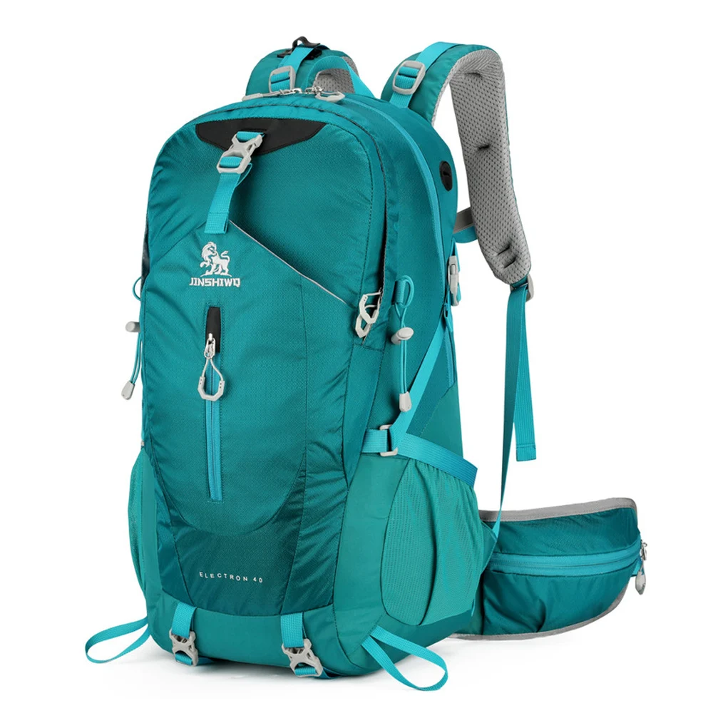 Nylon Hiking Backpack with Ventilated Back Support and Adjustable Waist Belt Outdoor Travel Daypack for Trekking and Camping