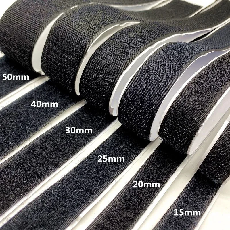 Cinta adhesiva de velcro extra fuerte |   Rollo de gancho y bucle de nailon de grado profesional de 2M |    Sujetador resistente para bricolaje, hogar, oficina