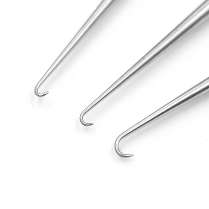 Stainless steel cosmetic plastic question mark retractor Blunt sharp eyelid retractor facial skin tool