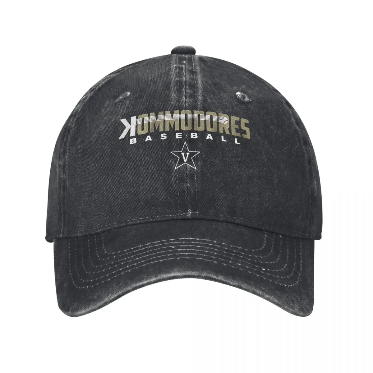 

Джинсовая шляпа Sports Fan Vanderbilt Commodores, дышащая дизайнерская шляпа для гольфа, бейсболка для мужчин