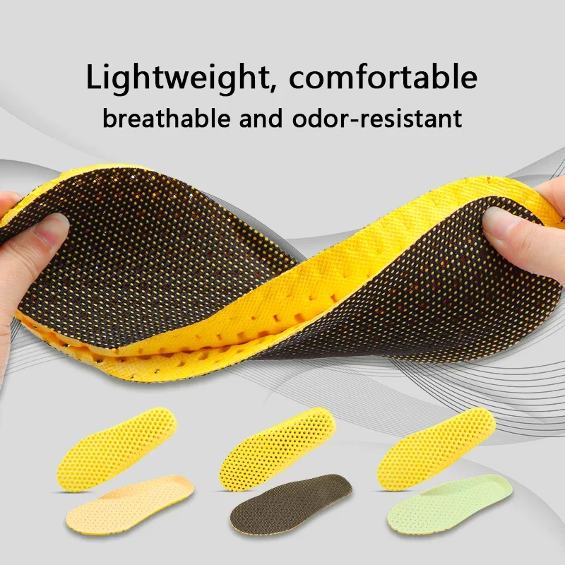 NEW Non Slip Shoe Pads Arch Support Sport Insole Honeycomb Breathable for Sneakers Plantar Fasciiti Cushion Shock Absorbing Sole