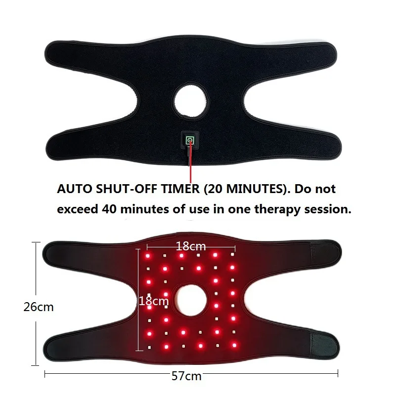 Rodilleras de Fisioterapia con luz roja, mallas de codo y hombro, instrumento de fisioterapia multifuncional, rodilleras con calefacción infrarroja