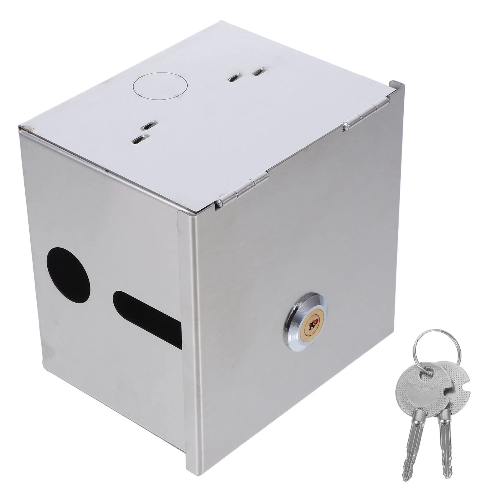 صندوق مقبس مقاوم للماء من الفولاذ المقاوم للصدأ للاستخدام الخارجي قابل للقفل وشديد التحمل ومقاوم للعوامل الجوية لمنفذ الشارع