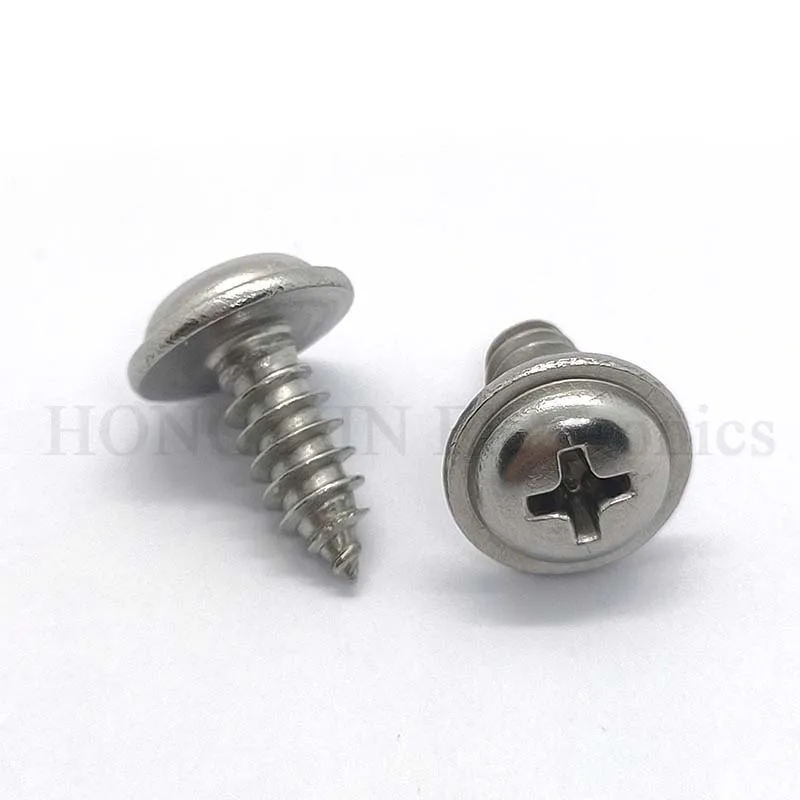 1Pcs Pwa Schroef 304 Rvs Cross Ronde Kop Met Zelftappende Schroef Pan Hoofd M5 * 12