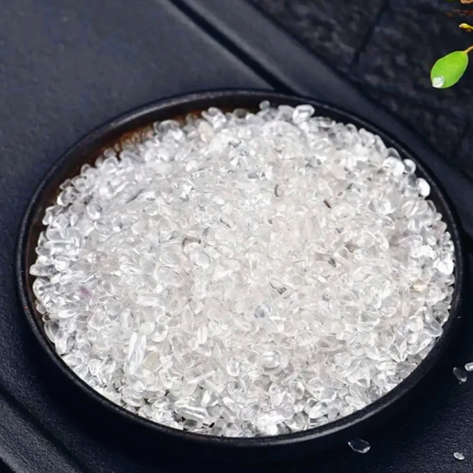 Piedra de cristal blanco Natural, chakras de grava, cristales de cuarzo Reiki curativos, piedras naturales, decoración del hogar, regalos de acuario