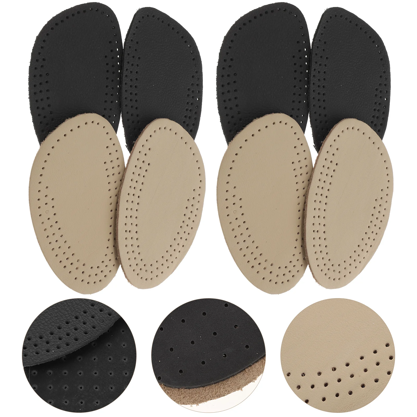 4 Pairs Forefoot Pad Anti Pads Mat Shoe Inserts Non-slip Cushion Women Pain Relieve Insole