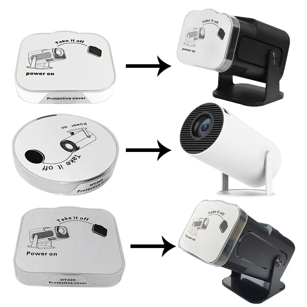 غطاء عدسة العارض ل HY300Pro HY320MINI HY320 عدسة واقية منع الغبار عدسة غطاء للحماية قذيفة حامي الملحقات