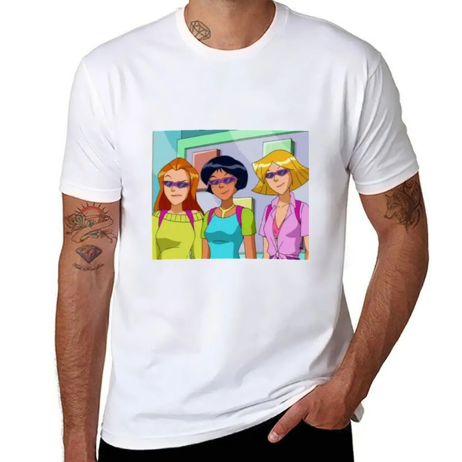 

totally spies T-Shirt t shirts for man pack white anime t shirts oversize T-Shirt