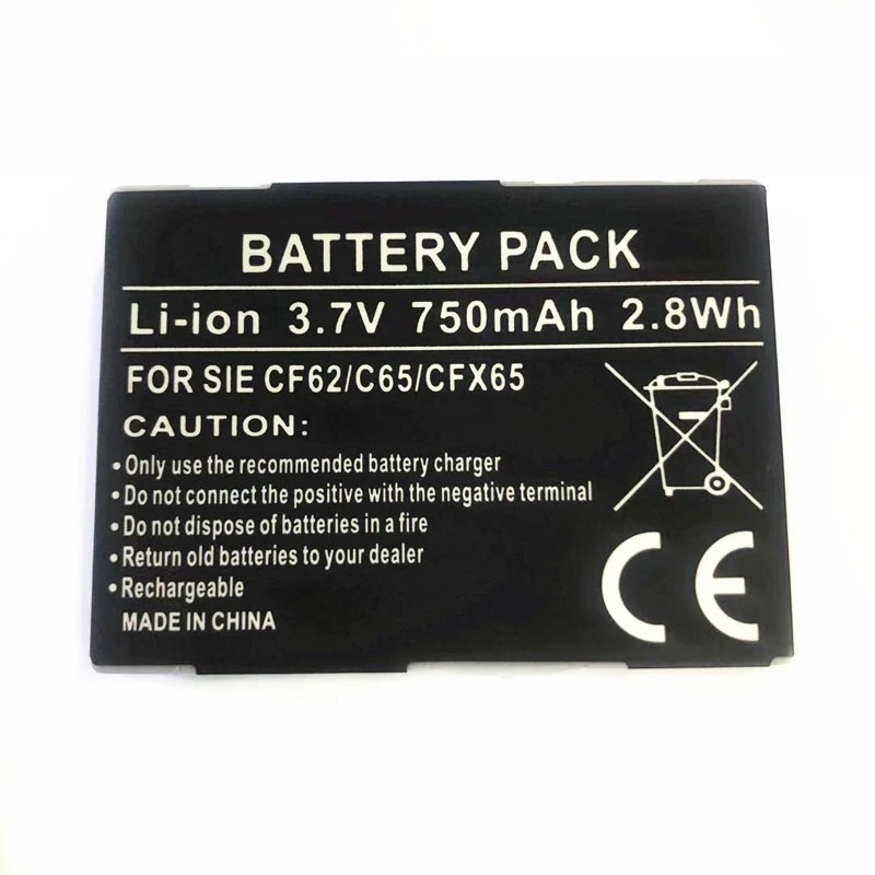3.7V 750mAh Battery for Siemens A31,A58,AX72,AX75,C65,C66, C70,C71,C72,C75,C81,CF62,CF63,CF65,CF75,CFX65,CFX-65 CT66,CT75,CTX65
