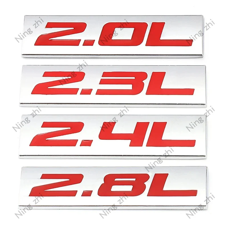 

2.0L 2.3L 2.4L 2.5L 2.8L Car Stickers Emblem Badge Decal for Toyota Mercedes Mazda Nissan BMW Audi Honda Hyundai Ford KIA VW SUV
