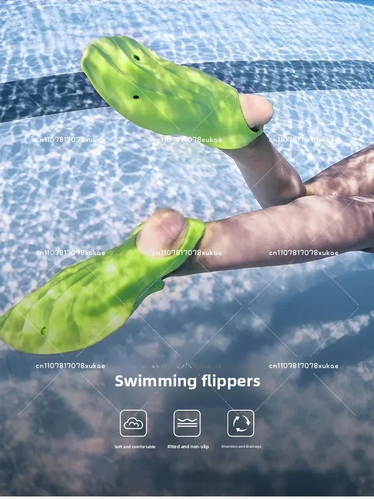 

Adult Professional Training Swimming Fins Flexible Soft Comfort Snorkeling Foot Flipper Diving Fins New