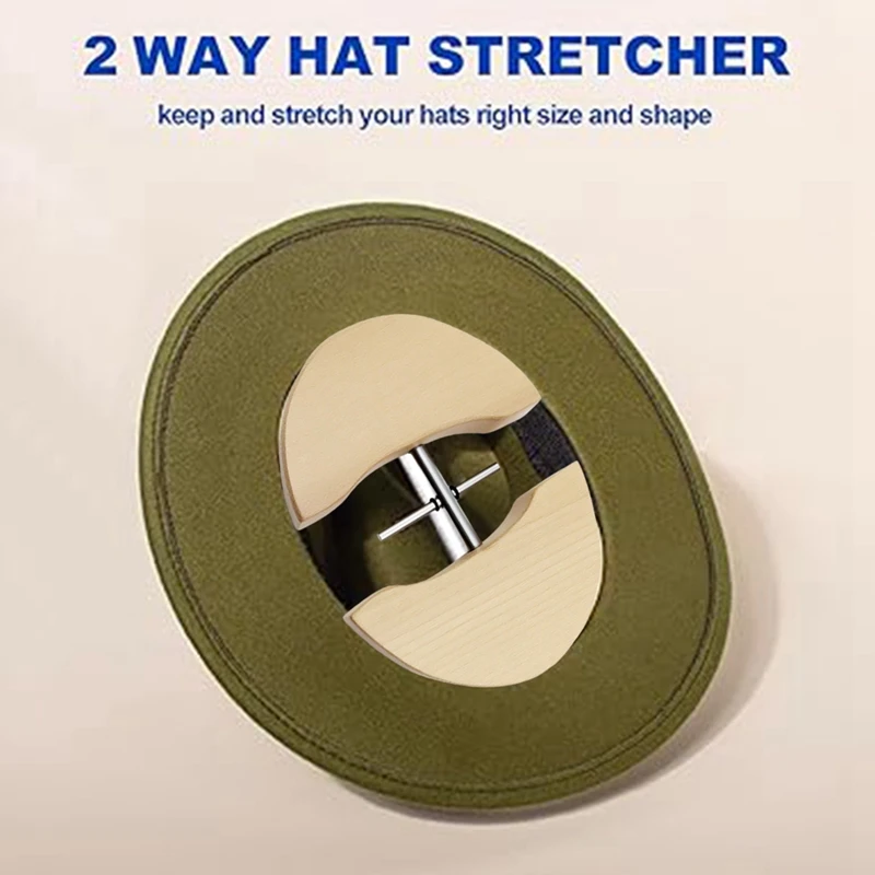 

Hat Stretcher for Fitted Hats and Men Cowboy Hat,the Screw with the Handle is Easy to Stretch-SPMI