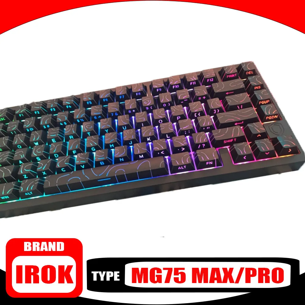 

irok MG75 MAX/PRO полностью алюминиевая механическая клавиатура с магнитным валом с ЧПУ, водонепроницаемая игровая клавиатура RT0.001RGB с прокладкой