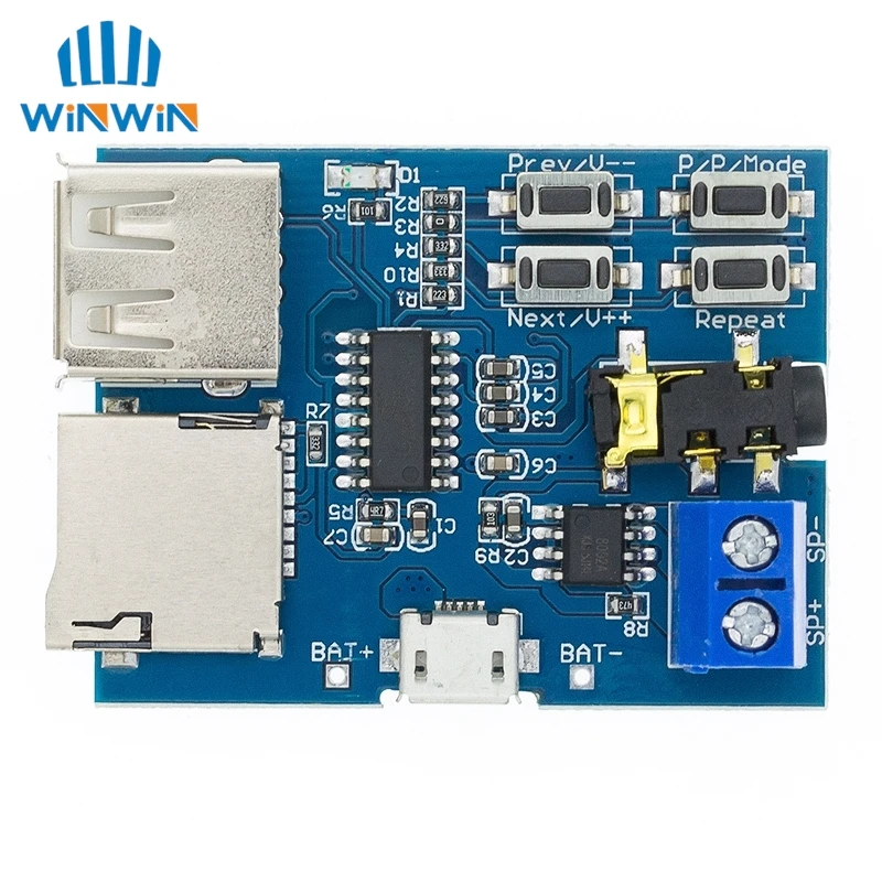 1 stücke TF karte U disk MP3 Format decoder bord modul verstärker dekodierung audio Player