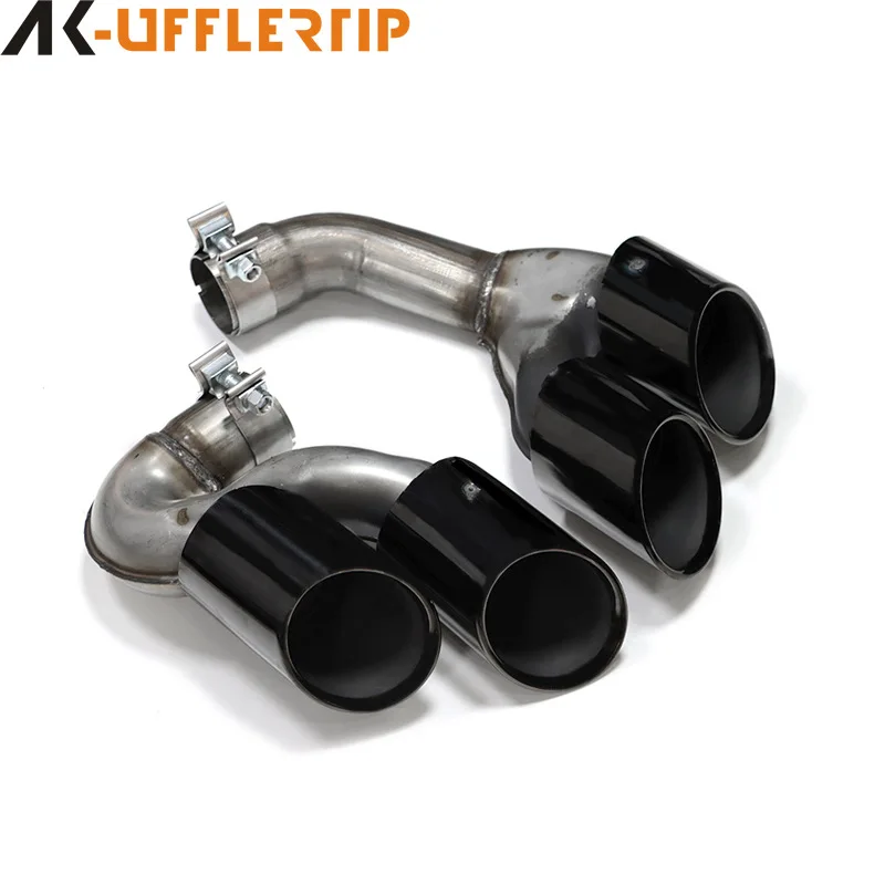 BMW의 새로운 X5X6X7G05G06 배기 파이프 개조용 스테인리스 스틸 블랙 테일 파이프