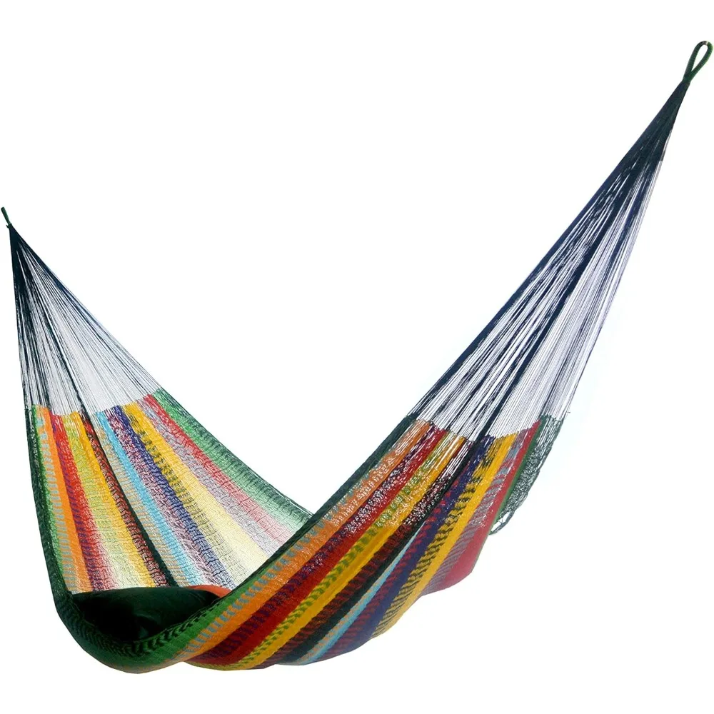 

Fits 12.5 to 13 Feet - Matrimonial Size Finest Hammock - Very Fresh and Comfortable Original Mayan Hammock