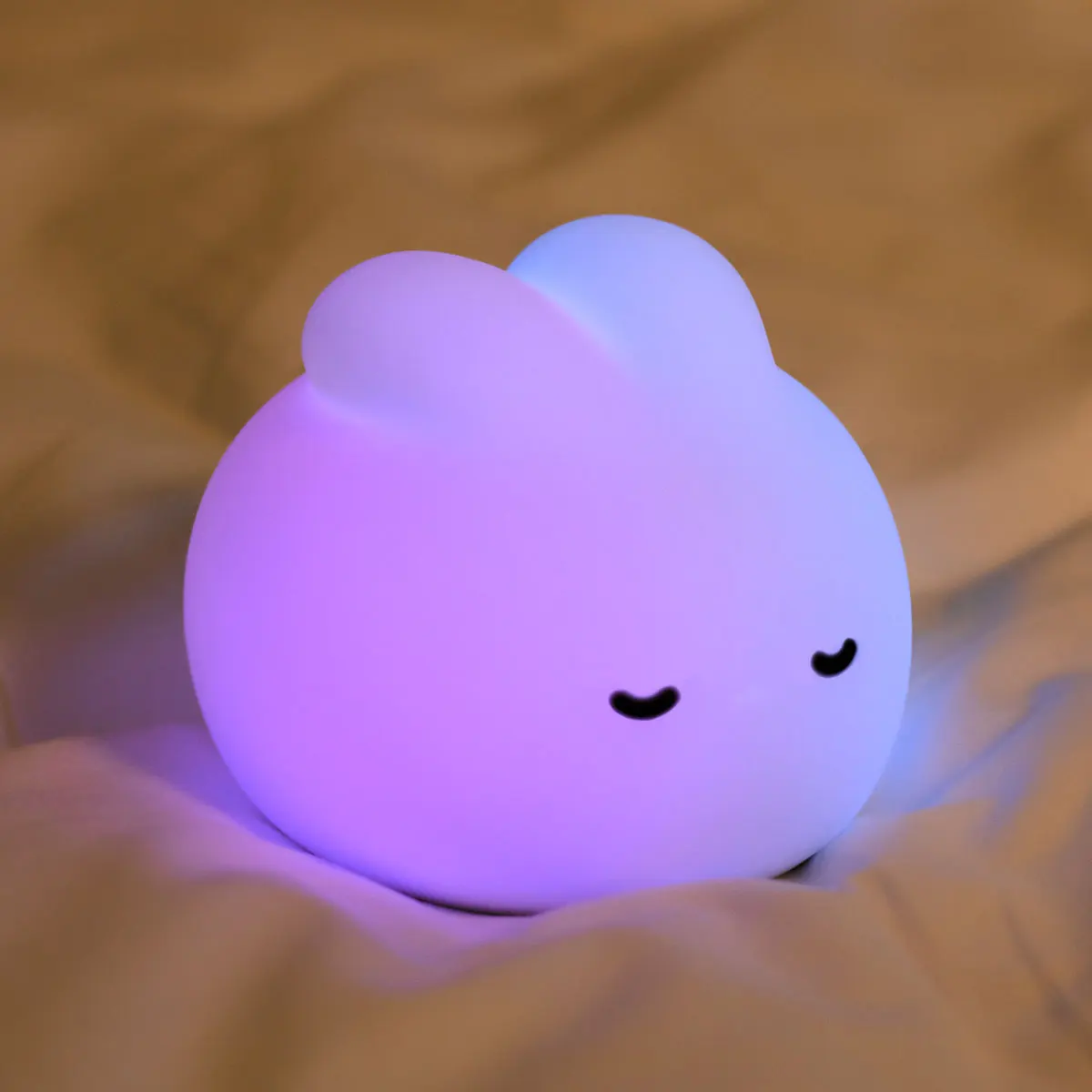 Kaninchen Nachtlicht für Kinderzimmer niedlichen Hasen Lampe Geschenke für Kinderzimmer Mädchen Jungen Kleinkind Kawaii Raum dekor USB Silikon Nachtlicht