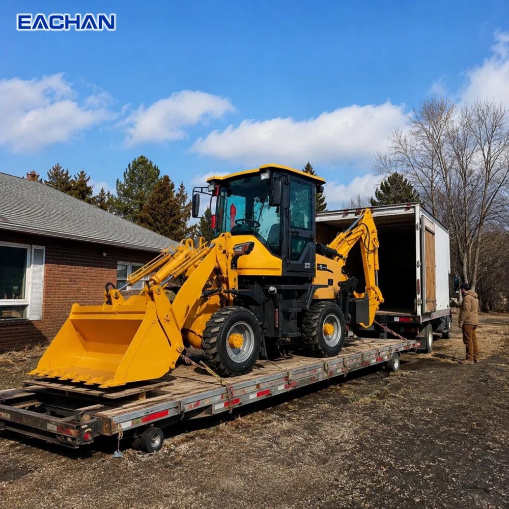 Diesel 4 Wheel Backhoe Loader Farm Backhoe Loader Excavator Earth-moving Machinery Hydraulic Backhoe Loader Customized