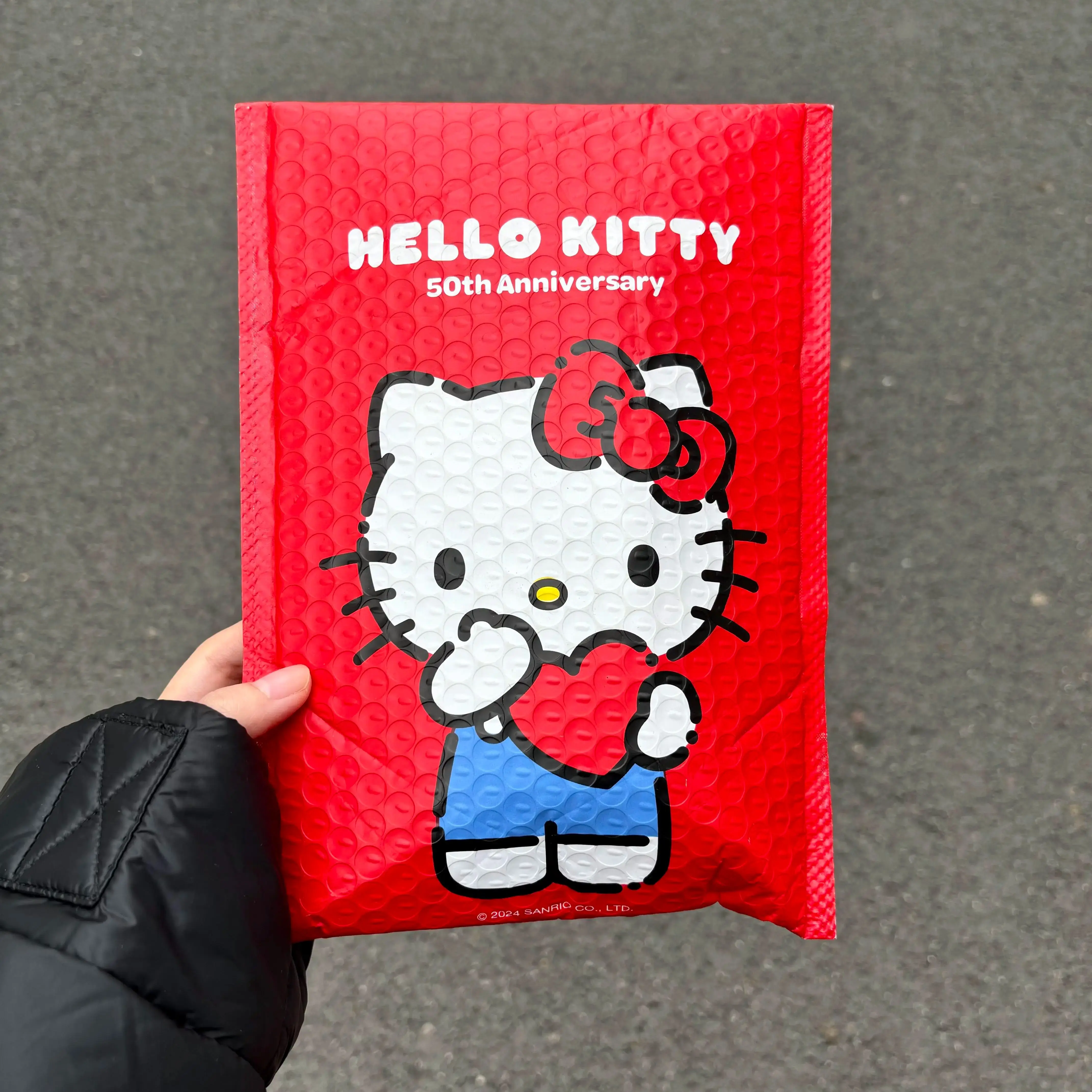 

50pcs Hello Kitty bubble mailers plush toy pendant packaging gift bags small decorative bags accessories for women Stationery
