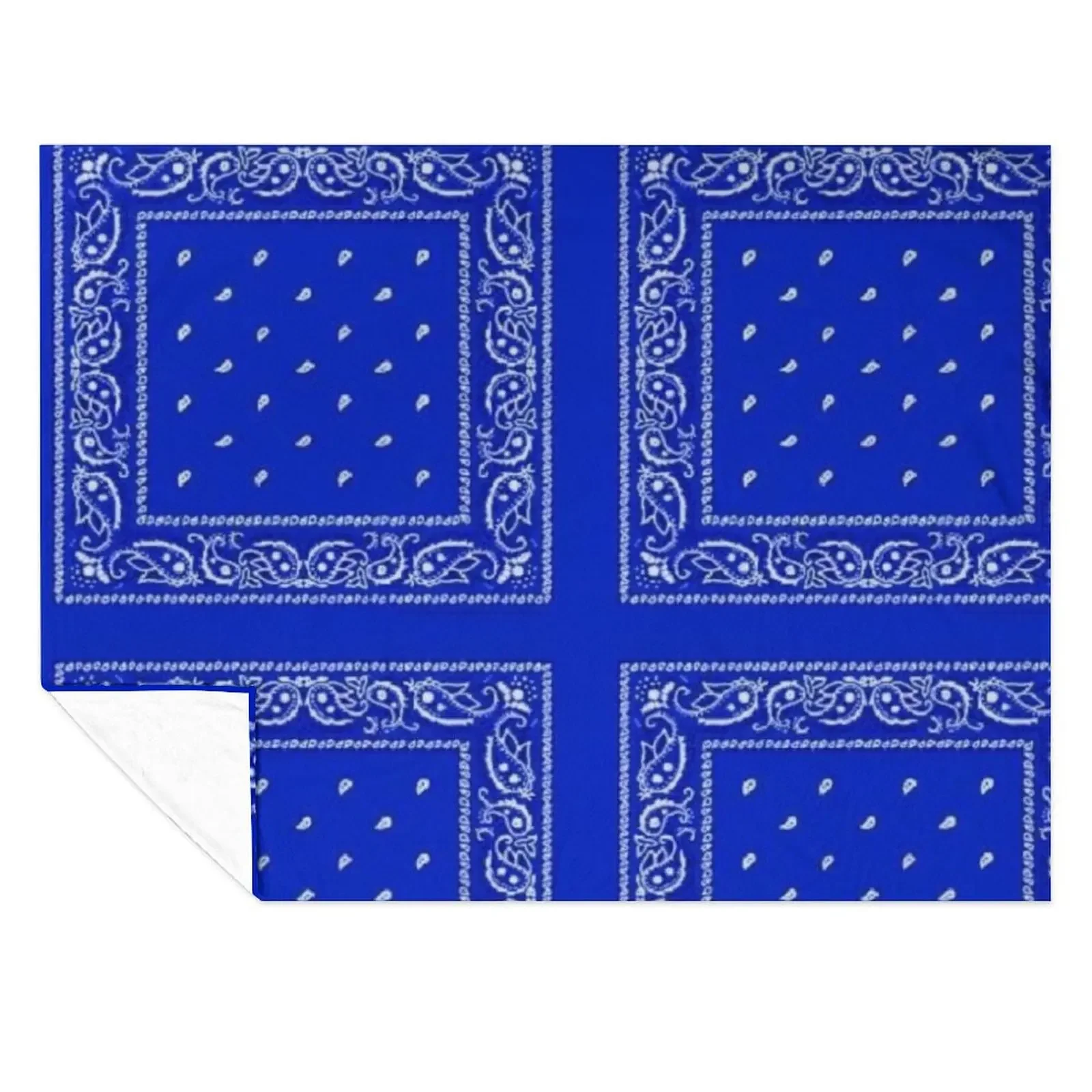 

Blue Bandana Throw Blanket Sleeping Bag Retros Cute warm winter Blankets