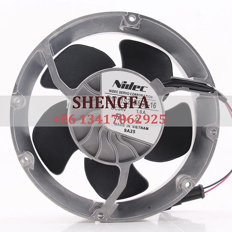 D1751S24B6CZ-16 DC24V 1.8A 172X172X51MM 17251 17CM converter large air volume axial flow cooling fan