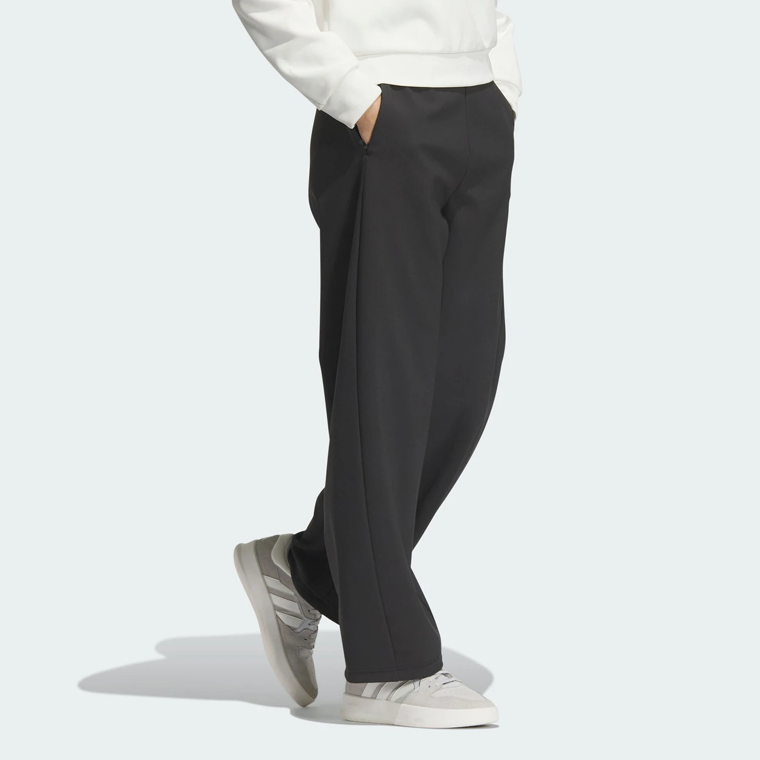 

Официальные осенние новые женские тканые свободные повседневные брюки Adidas для улицы JM8865