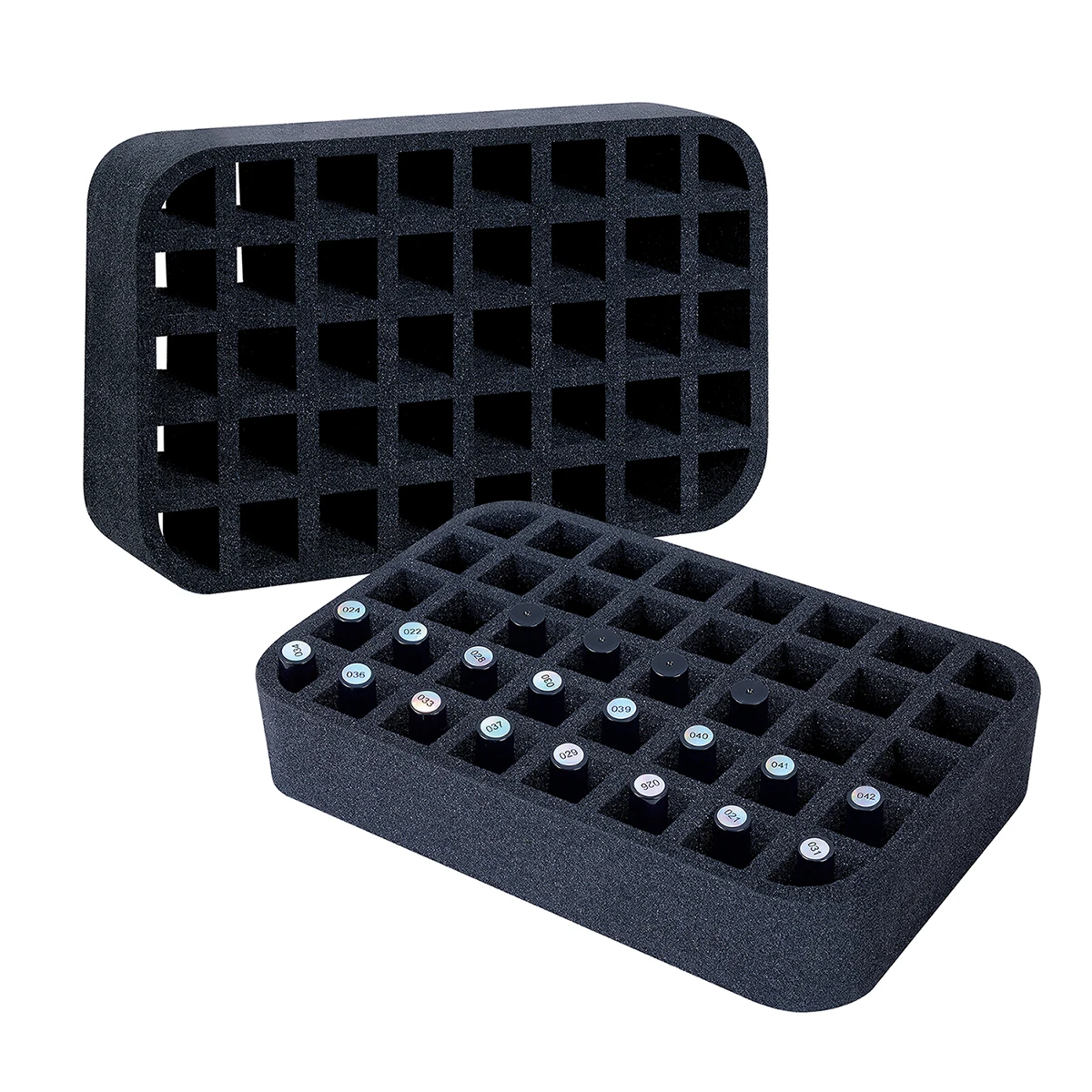 40 Slot Foam Pad Removable Bottom Divider Holds 40 Bottle15 Ml (0.5 FI.Oz）Bottles Of Nail PolishOr Essential Oil