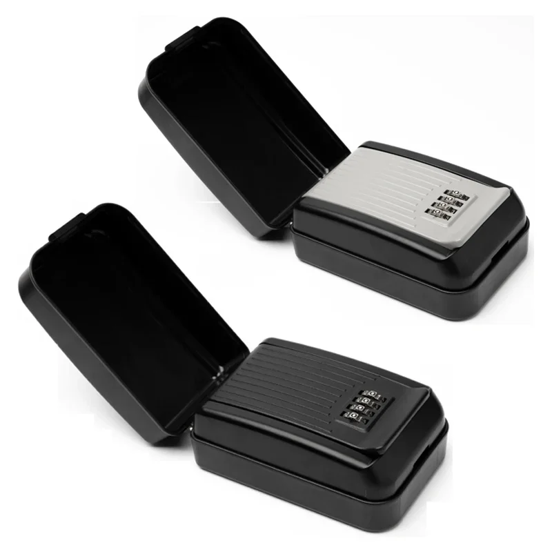 Outdoor Key Safe Lock Box with CE Certification and Matt Finish, Secure Wall Mounted Metal Password Box for Home & Office