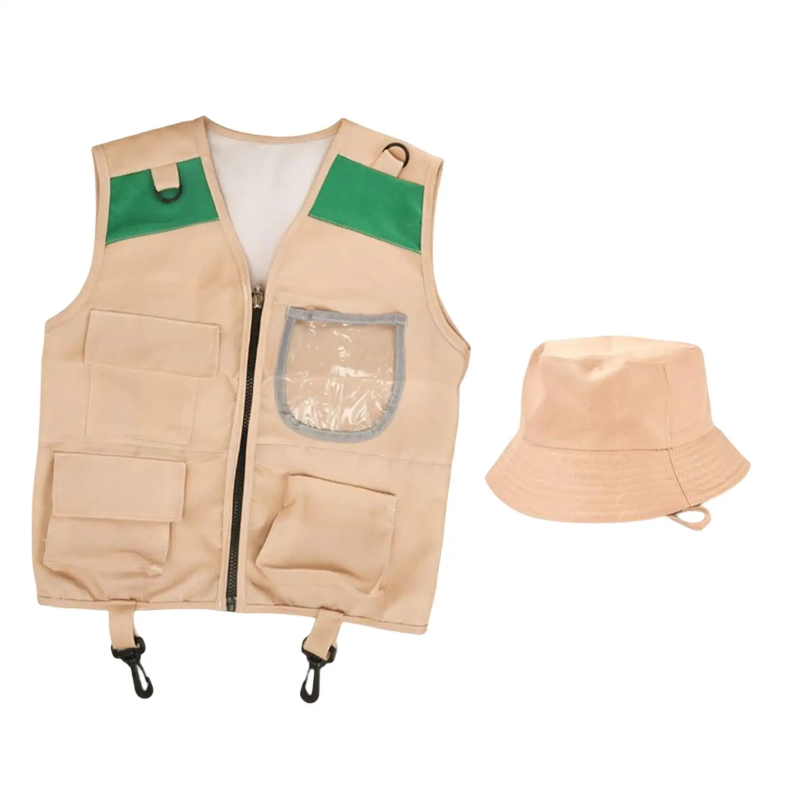 Cargo Vest and Hat Set Nature Adventures Suit ,Party Favors ,Kids ,Costume Vest