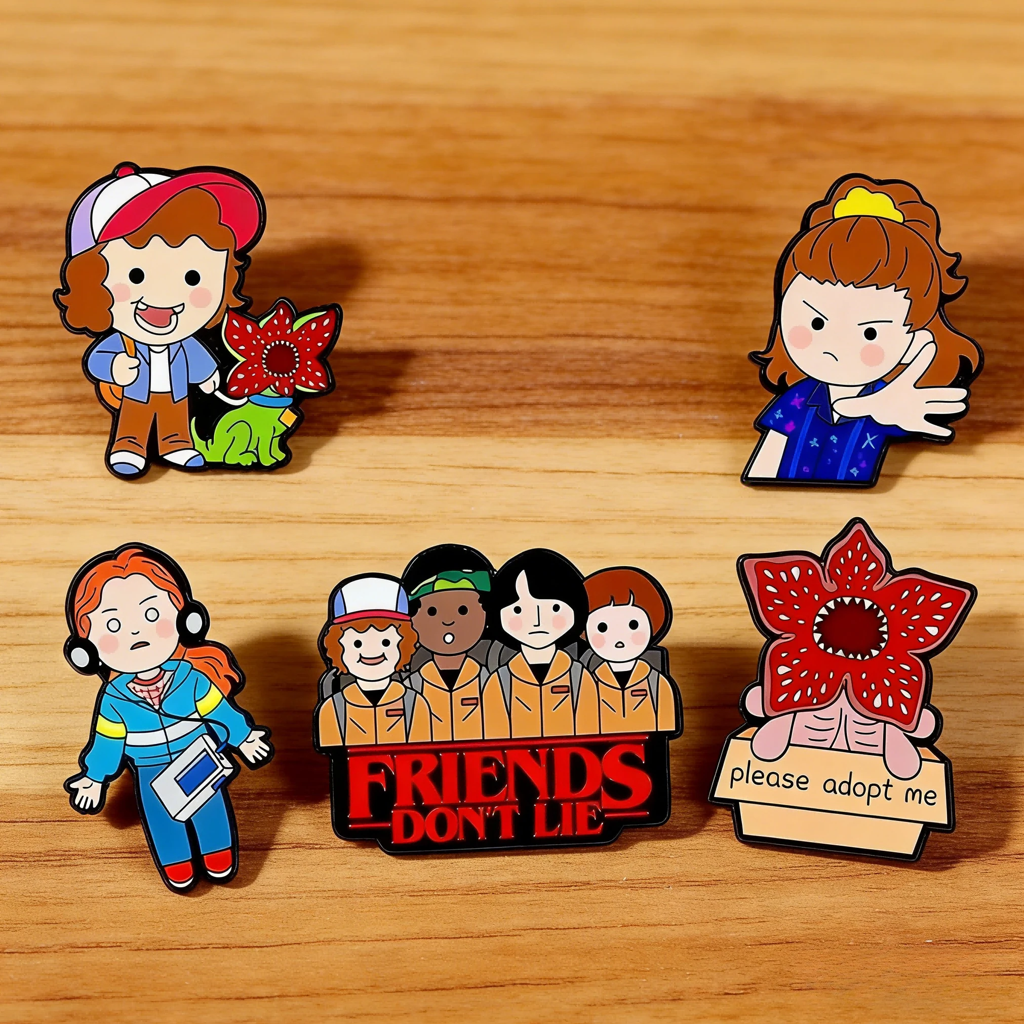 HOT2026 nuevo lindo rey Cannibal flor esmalte Pins broches de dibujos animados alfileres de solapa insignia en mochila accesorios de disfraz joyería Gifs