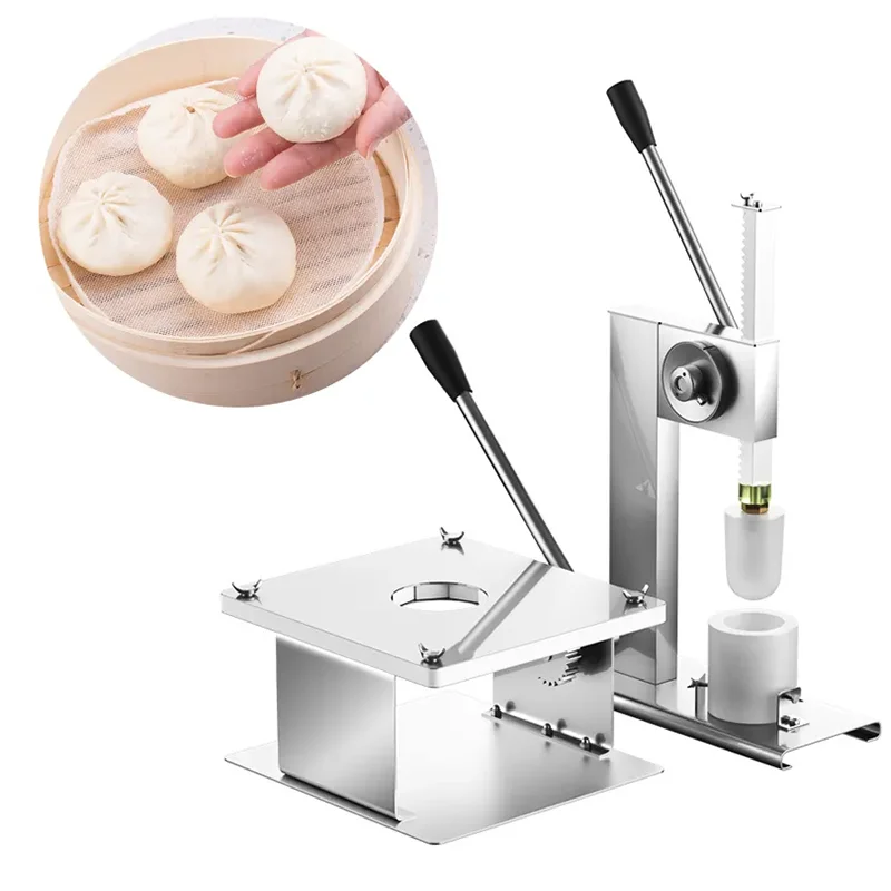 Hand Operated Stainless Steel Steamed Stuffed Bun Maker Machine Manual Baozi Machine Momo Making Machine Bun Forming Machine