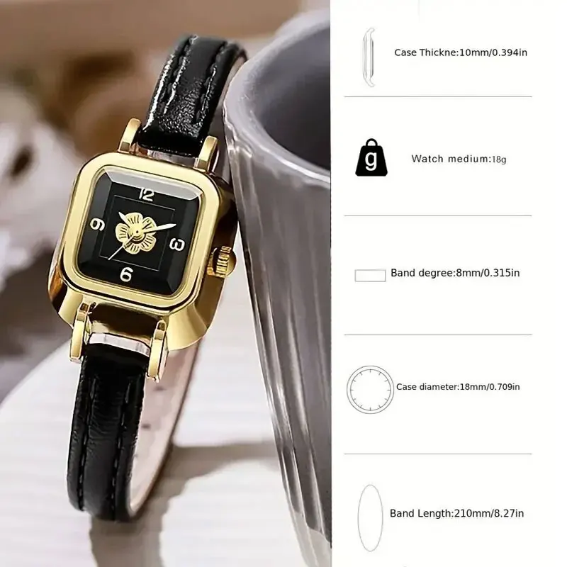 Reloj de lujo Para Mujer, reloj de pulsera con correa de cuero, Relojes de cuarzo Para Mujer a la moda, reloj de pulsera, Relojes Para Mujer