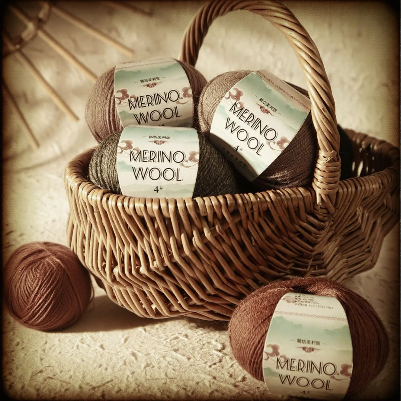 

50g/roll Medium Coarse Wool Yarn Fine Handmade DIY Production Knitted Fashionable Warm Sweater Scarf Hat Yarn Ball